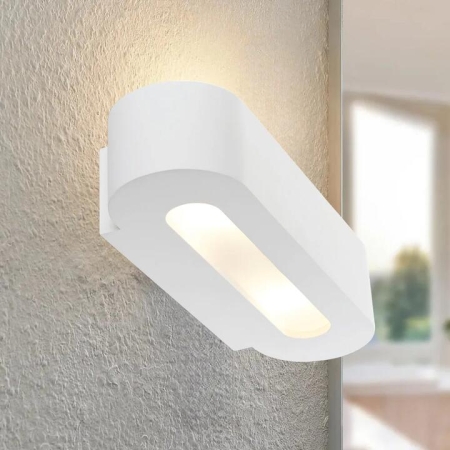 Straton Modern Wall Lamp Light Gypsum White Matte