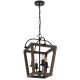 Lacota Modern Pendant Hanging Lamp Light Metal Wood Black Walnut Matte Wood Tones