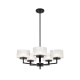 Moreno Modern Pendant Hanging Lamp Light Metal Glass Black Matte