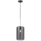 Korova Modern Pendant Hanging Lamp Light Glass Metal Brass Matt Smoke