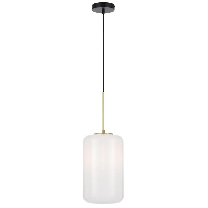 Korova Modern Pendant Hanging Lamp Light Glass Metal Brass Matt Opal