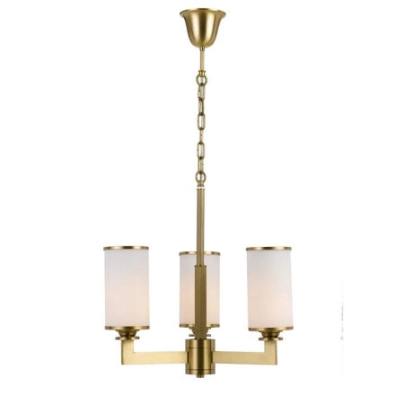 Ahern Modern Pendant Hanging Lamp Light Solid Brass Glass Brass Opal Brushed