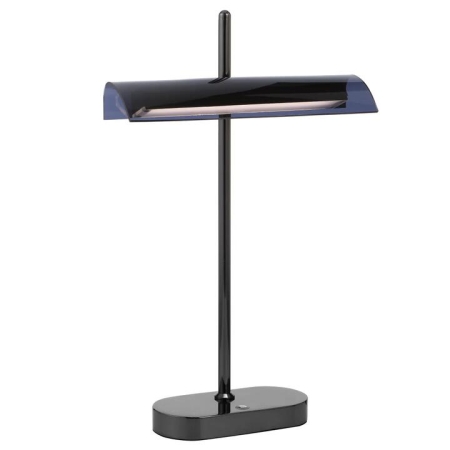 Lyman Modern Table Desk Lamp Light Metal Gun Metal Gloss
