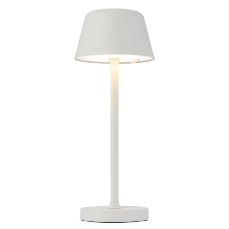Briana Modern Table Desk Lamp Light Metal White Sand