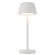 Briana Modern Table Desk Lamp Light Metal White Sand