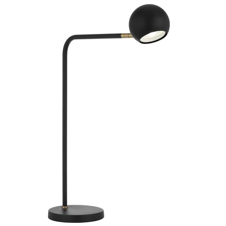 Jeremy Contemporary Table Desk Lamp Light Metal Black Antique Brass Sand