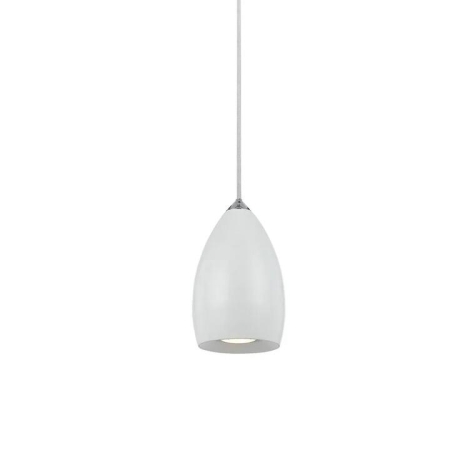 Tolosa Modern Pendant Hanging Lamp Light Metal Chrome White