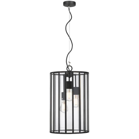 Pratt Modern Pendant Hanging Lamp Light Glass Solid Brass Clear Black
