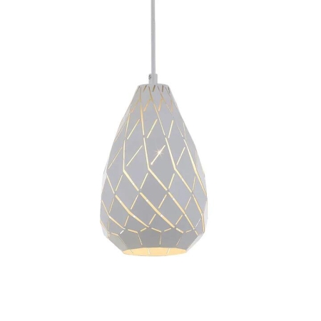 Simon Modern Pendant Hanging Lamp Light Aluminium White