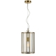 Pratt Modern Pendant Hanging Lamp Light Glass Solid Brass Antique Brass Clear