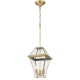 Rye Vintage Pendant Hanging Lamp Light Glass Solid Brass Brass Clear