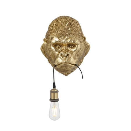 Kong Modern Wall Lamp Light Polycarbonate Antique Gold Gloss