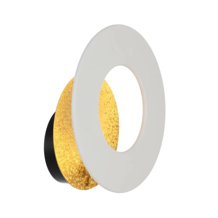 Pelzer Contemporary Wall Lamp Light Metal Aluminium White Gold Sand Crackle