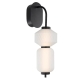 Torso Modern Wall Lamp Light Metal Glass Black Matte