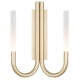 Joshua Modern Wall Lamp Light Metal Acrylic Gold Matte