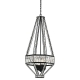 Zofio Modern Pendant Hanging Lamp Light Metal Crystal Clear Oil Bronze