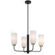 Sebring Modern Pendant Hanging Lamp Light Glass Metal Black Antique Gold Opal Matt Matte