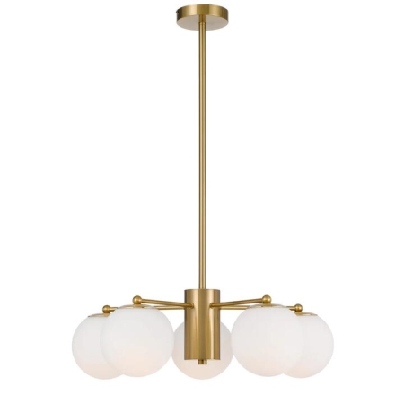 Marsten Contemporary Pendant Hanging Lamp Light Metal Glass Antique Gold Opal Matt