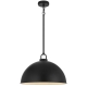 Emerson Vintage Pendant Hanging Lamp Light Metal Black Satin