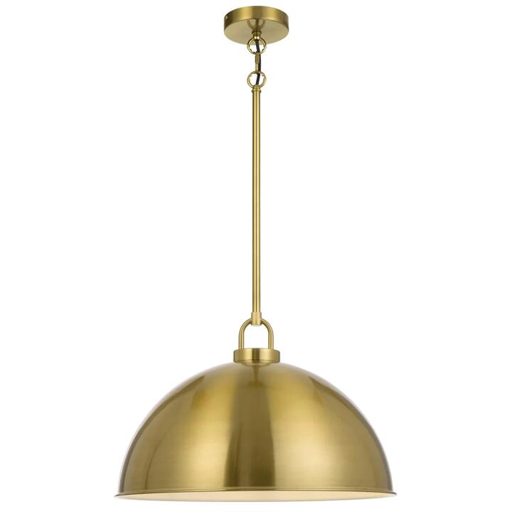 Emerson Vintage Pendant Hanging Lamp Light Metal Antique Gold Gloss