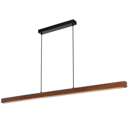 Truso Modern Pendant Hanging Lamp Light Metal Wood Black Walnut Wood Tones