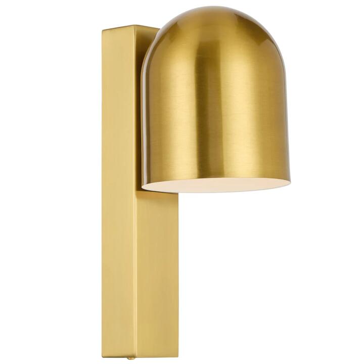 Echo Contemporary Wall Lamp Light Metal Antique Gold Polished