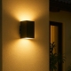 Lorsa Modern Wall Lamp Light Polycarbonate Black Sand