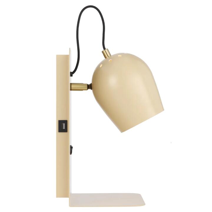 Shyn Modern Wall Lamp Light Metal Beige Satin
