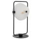 Rocha Contemporary Table Desk Lamp Light Metal Glass Black
