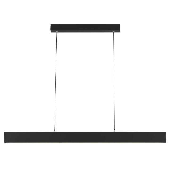 Navaro Modern Pendant Hanging Lamp Light Aluminium Polycarbonate Black Opal