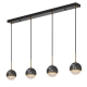 Oneta Modern Pendant Hanging Lamp Light Metal Acrylic Black Marble Antique Gold Clear