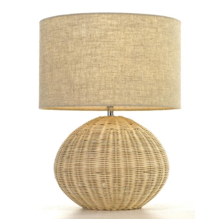 Mohan Modern Table Desk Lamp Light Rattan Sand