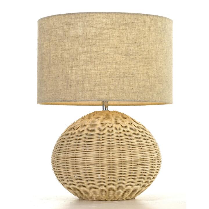 Mohan Modern Table Desk Lamp Light Rattan Sand