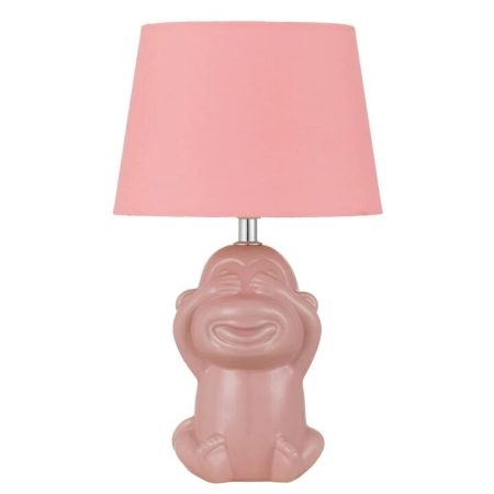 Misaru Modern Table Desk Lamp Light Fabric Ceramic Pink Gloss
