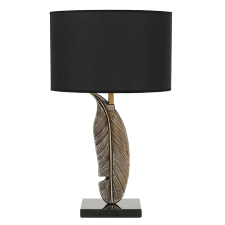 Cayo Modern Table Desk Lamp Light Marble Fabric Polycarbonate Black