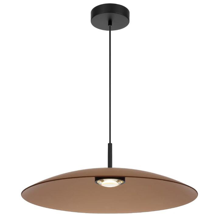 Orilla Modern Pendant Hanging Lamp Light Glass Metal Aluminium Brown Matte