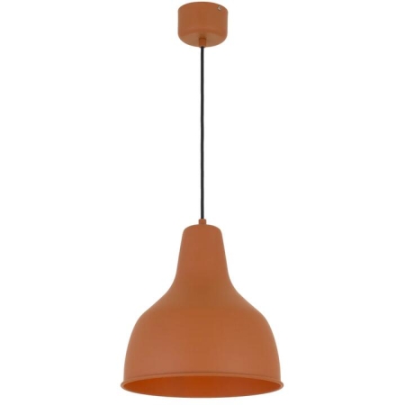 Nesby Contemporary Pendant Hanging Lamp Light Metal Orange Satin