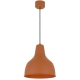 Nesby Contemporary Pendant Hanging Lamp Light Metal Orange Satin