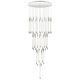 Kurtz Contemporary Pendant Hanging Lamp Light Metal Acrylic Chrome Gloss