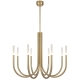 Joshua Modern Pendant Hanging Lamp Light Metal Acrylic Gold Matte