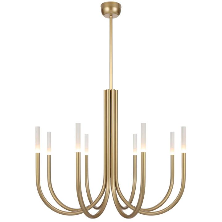 Joshua Modern Pendant Hanging Lamp Light Metal Acrylic Gold Matte