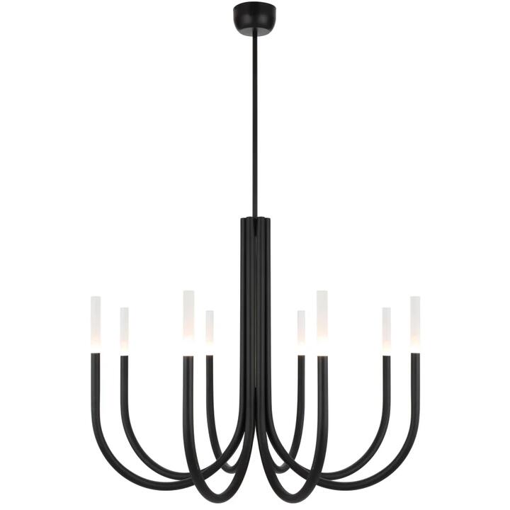 Joshua Modern Pendant Hanging Lamp Light Metal Acrylic Black Matte