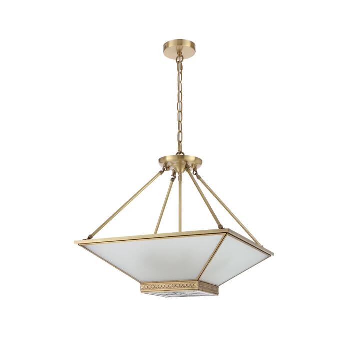 Bracci Modern Pendant Hanging Lamp Light Solid Brass Brass Brass