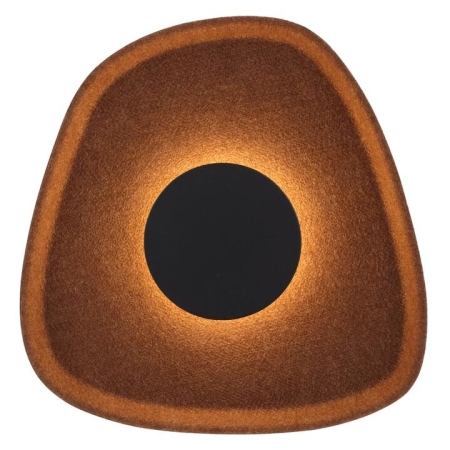 Moro Industrial Wall Lamp Light Felt Aluminium Acrylic Brown Black Textured