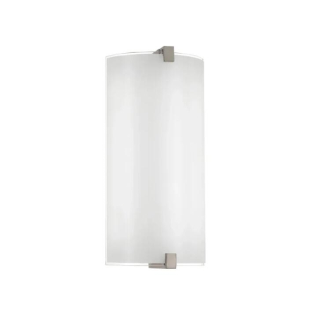 Arla Contemporary Wall Lamp Light Glass Metal Nickel Opal
