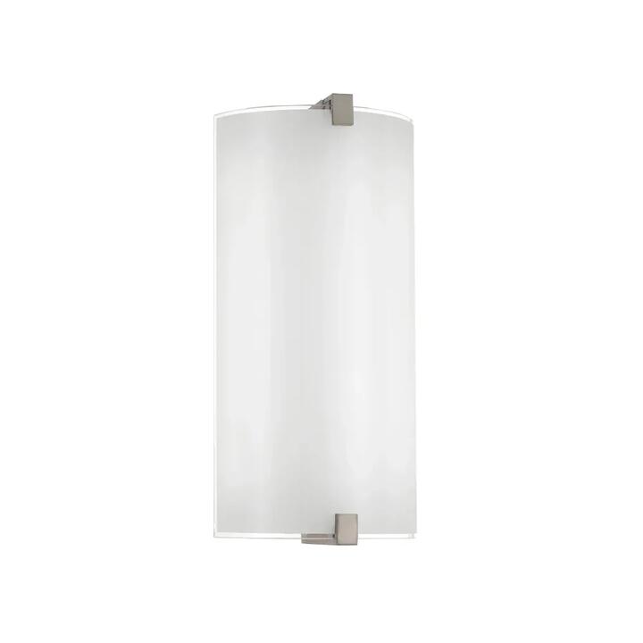 Arla Contemporary Wall Lamp Light Glass Metal Nickel Opal