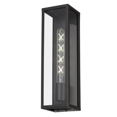 Arzano Modern Wall Lamp Light Solid Brass Clear Black Clear