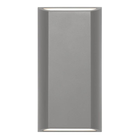 Bloc Modern Wall Lamp Light Polycarbonate Silver Opal