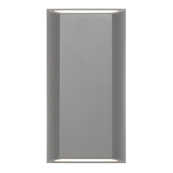 Bloc Modern Wall Lamp Light Polycarbonate Silver Opal