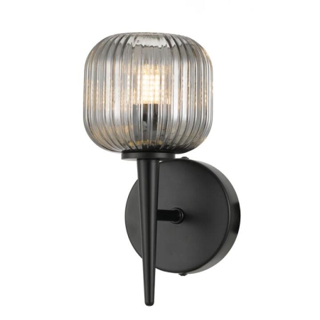 Bobo Modern Wall Lamp Light Glass Metal Black Smoke Matte